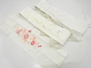 アンティーク　刺繍衿・美容衿3枚セット